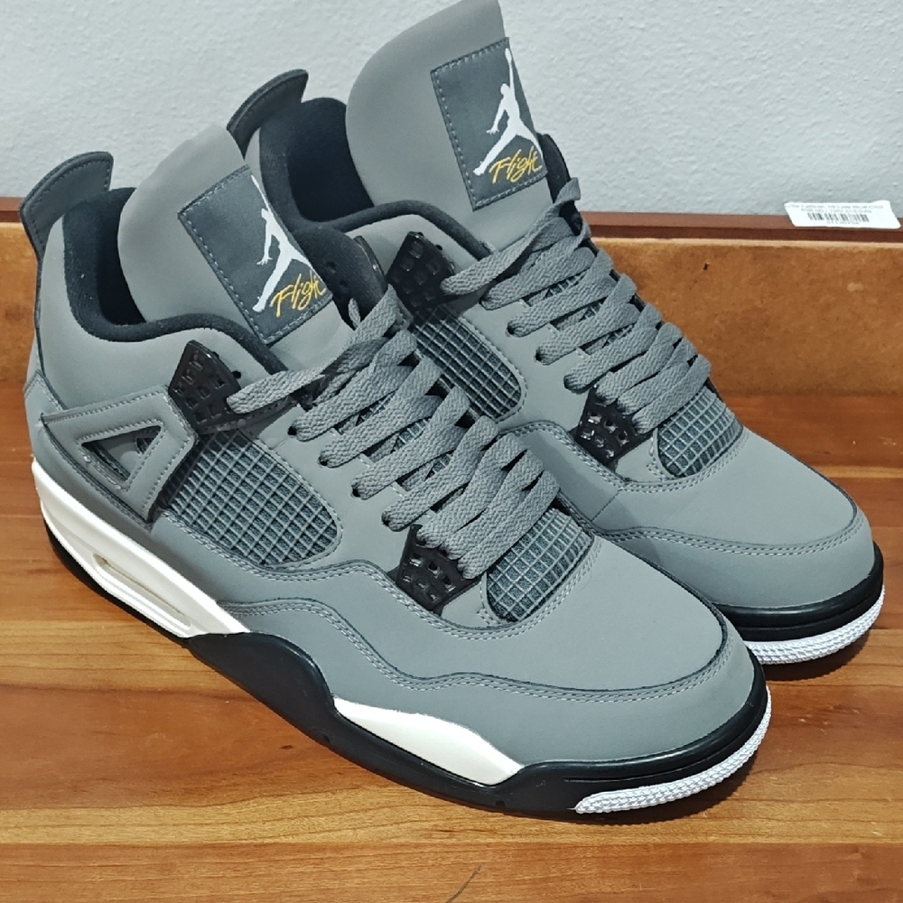 Jordan Retro Gray and Black Sneakers